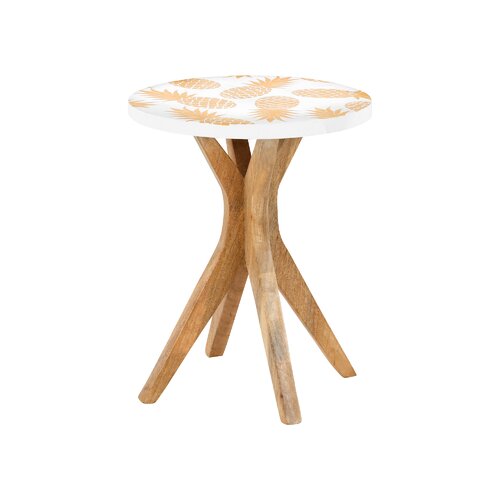 Bay Isle Home Woen Solid Wood Side Table Wayfair.co.uk